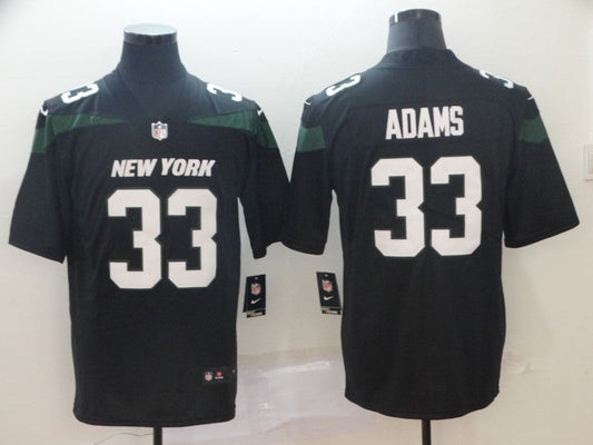 Men's New York Jets Jamal Adams #33 Black Game jersey