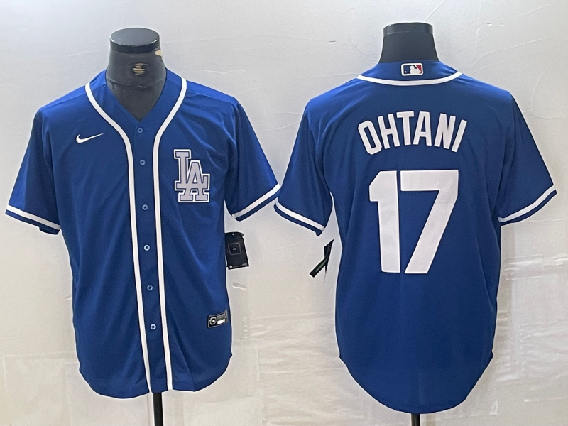 Men's Los Angeles Dodgers Shohei Ohtani #17 Blue Limited Player jersey