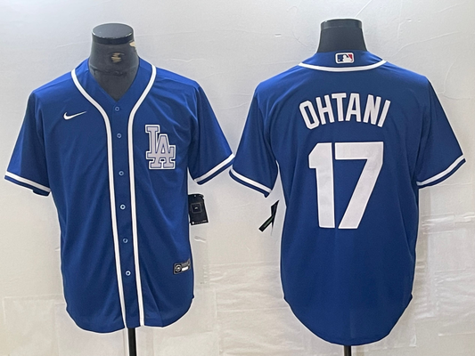 Men's Los Angeles Dodgers Shohei Ohtani #17 Blue Limited Player jersey
