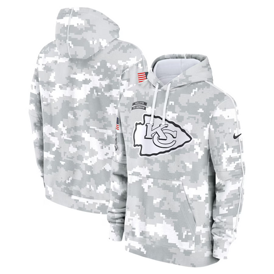 Men's Kansas City Chiefs Arctic Camo 2024 Salute to Service Club Fleece Pullover Hoodie1