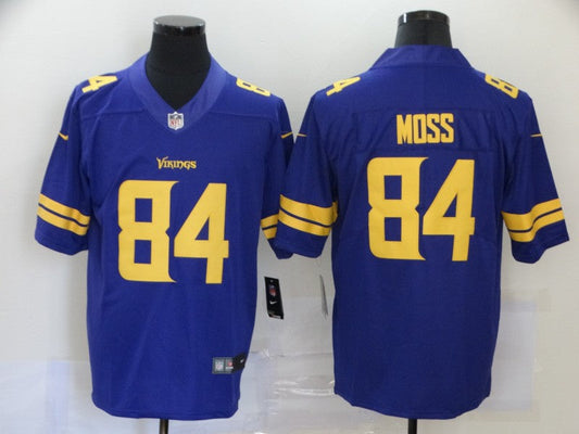 Men's Minnesota Vikings Randy Moss #84 Purple Game Player jersey