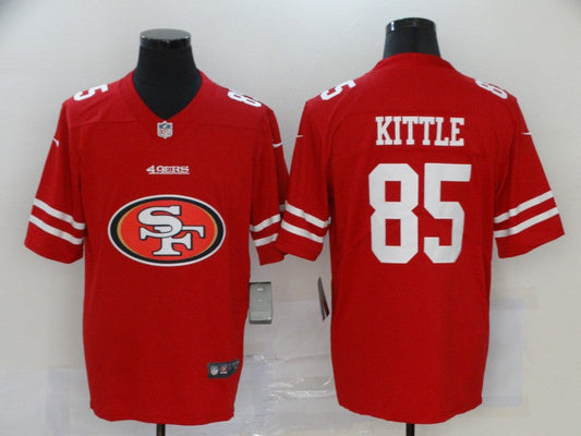 Men's San Francisco 49ers George Kittle #85 Red Player Game jersey
