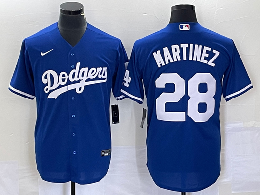 Men's Los Angeles Dodgers J.D. Martinez #28 Blue Replica Baseball jersey