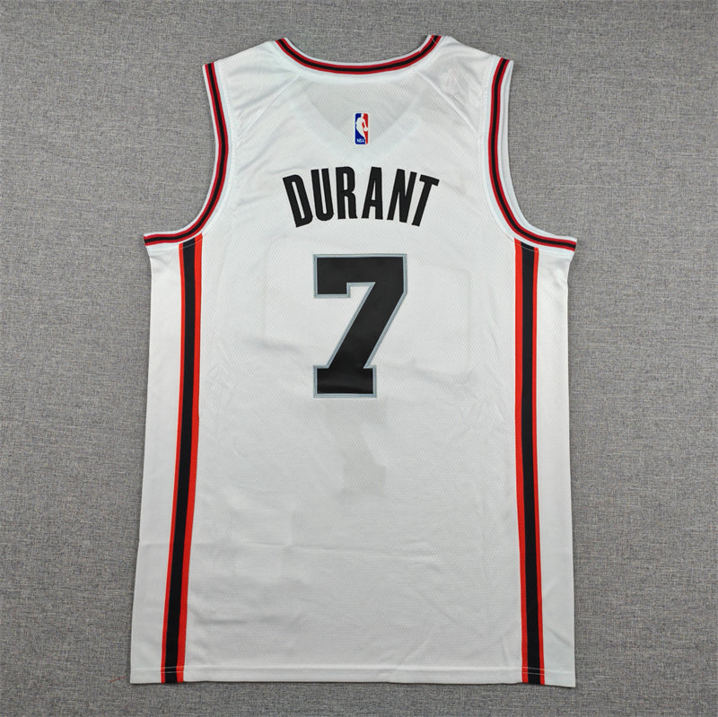 Men's Houston Rockets Kevin Durant #7 White 2024/25 Swingman Player Jersey - City Edition