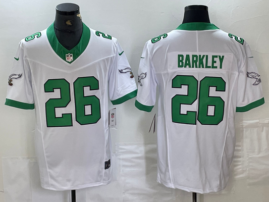 Men's Philadelphia Eagles Saquon Barkley #26 White Vapor F.U.S.E. Limited jersey