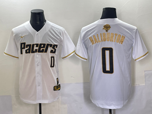 Men's Indiana Pacers Tyrese Haliburton #0 White Replica Player Jersey