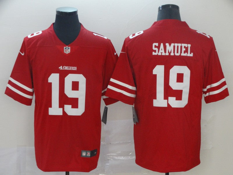Men's San Francisco 49ers Deebo Samuel #19 Red Game jersey