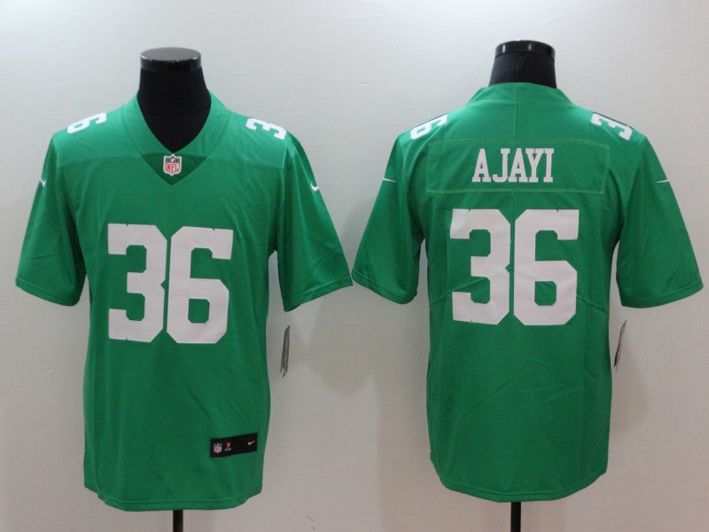 Men's Philadelphia Eagles Jay Ajayi #36 Green Game jersey