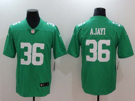 Men's Philadelphia Eagles Jay Ajayi #36 Green Game jersey