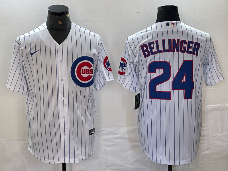 Men's Chicago Cubs Cody Bellinger #24 White Home Limited Player jersey
