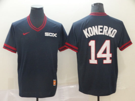 Men's Chicago White Sox Paul Konerko #14 Navy Replica Baseball jersey