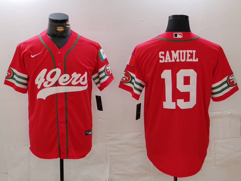 Men's San Francisco 49ers Deebo Samuel #19 Scarlet Player Game jersey
