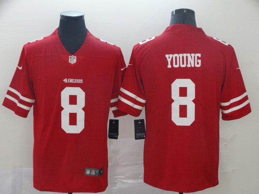 Men's San Francisco 49ers Steve Young #8 Red Game jersey