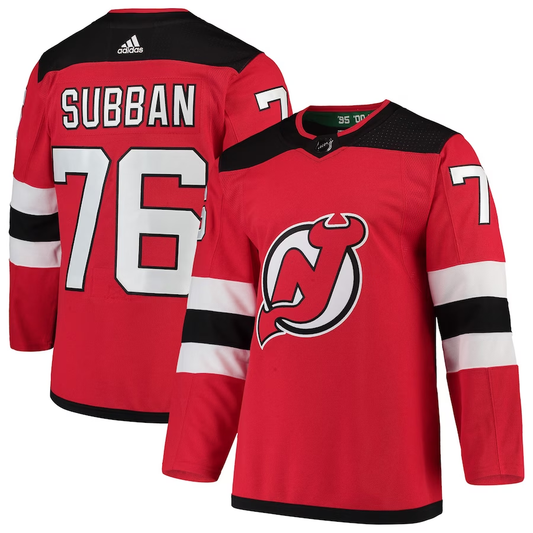 Men's New jersey Devils P.K. Subban #76 Red Player Game jersey