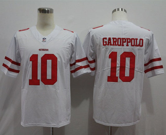 Men's San Francisco 49ers Jimmy Garoppolo #10 White Game jersey