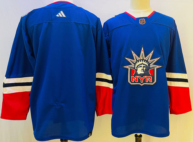 Men's New York Rangers Blue Blank Player Game jersey