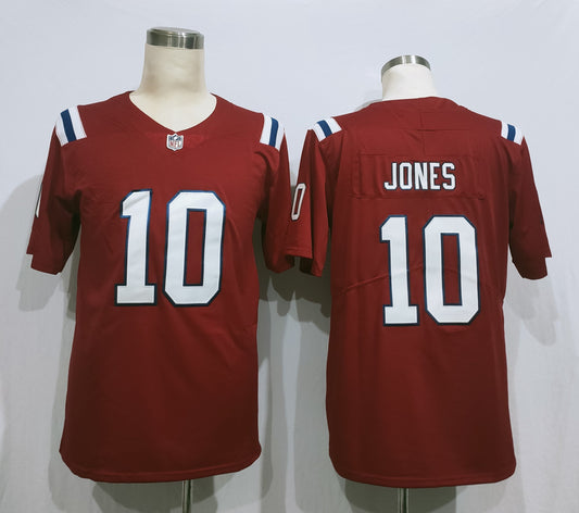 Men's New England Patriots Mac Jones #10 Red Game jersey