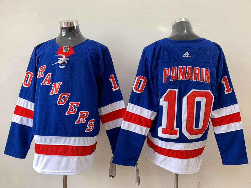 Men's New York Rangers Artemi Panarin #10 Blue Player Game jersey