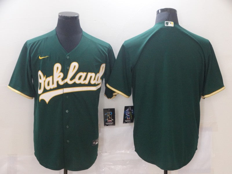 Men's Oakland Athletics Kelly Green Alternate Replica Blank jersey