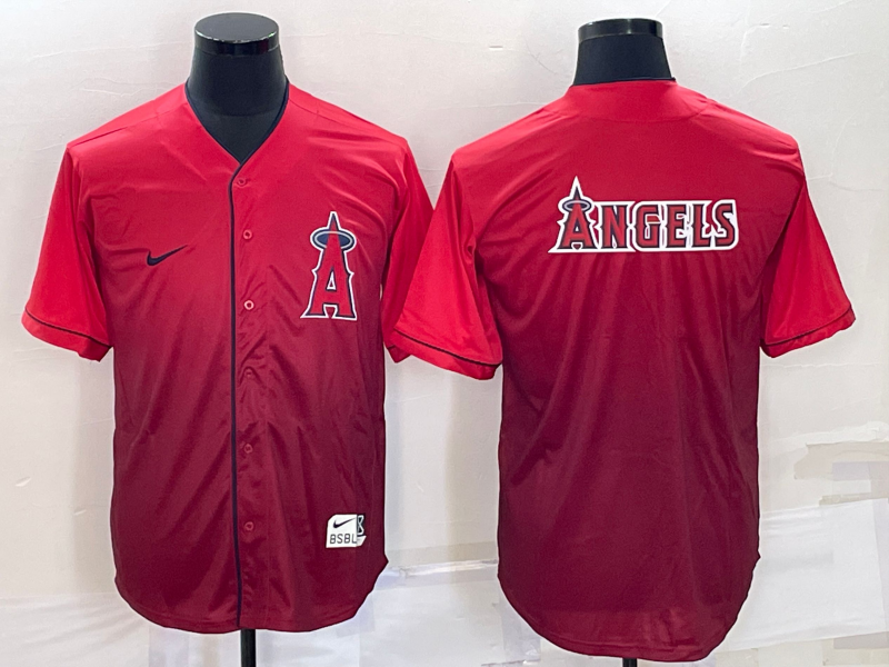 Men's Los Angeles Angels Red Replica Baseball jersey