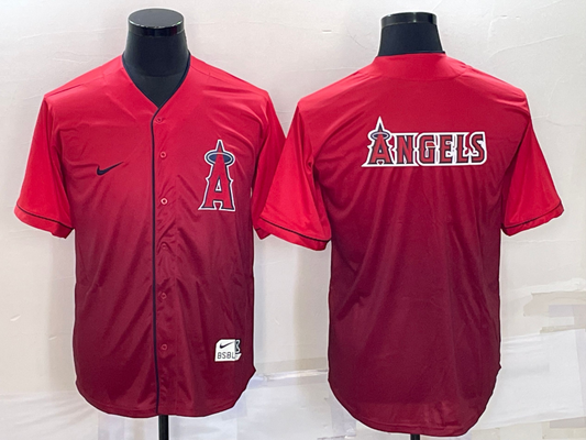 Men's Los Angeles Angels Red Replica Baseball jersey