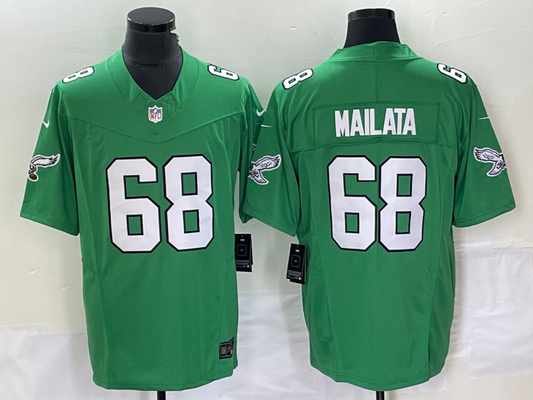 Men's Philadelphia Eagles Jordan Mailata #68 Kelly Green Game jersey
