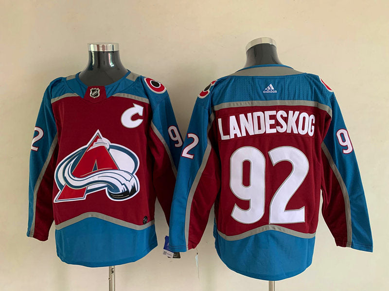 Men's Colorado Avalanche Gabriel Landeskog #92 Burgundy Home Breakaway Player jersey