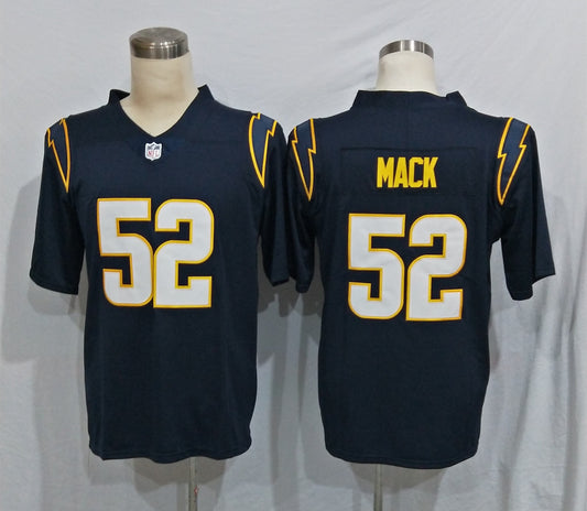 Men's Los Angeles Chargers Khalil Mack #52 Navy Alternate Game jersey