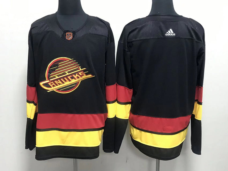 Men's Vancouver Canucks Black Retro Primegreen Authentic Blank jersey