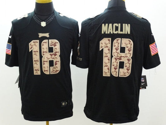 Men's Philadelphia Eagles Jeremy Maclin #18 Black Game jersey
