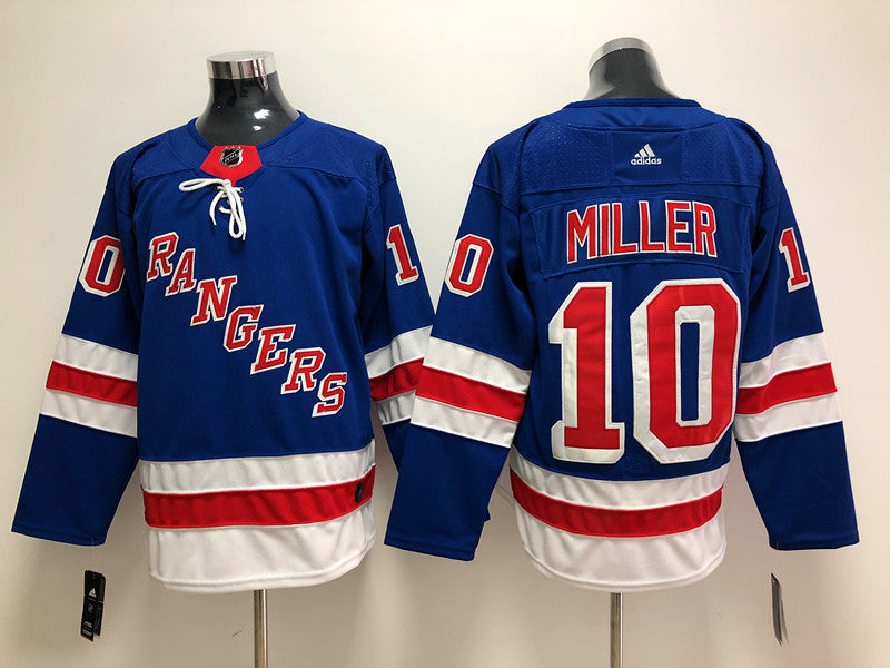 Men's New York Rangers J.T. Miller #10 Blue Player Game jersey