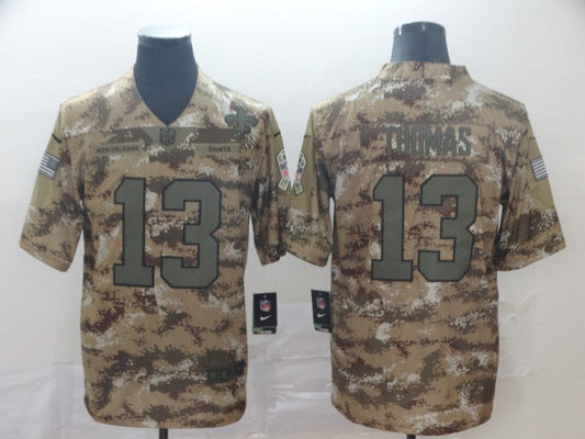 Men's New Orleans Saints Michael Thomas #13 Camouflage Game jersey