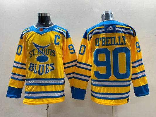 Men's St. Louis Blues Ryan O'Reilly #90 Yellow Breakaway Player jersey