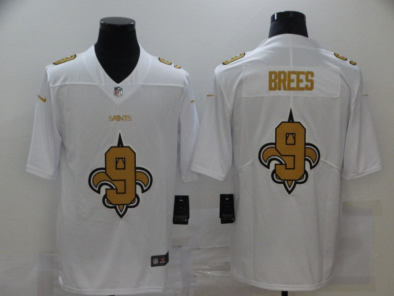 Men's New Orleans Saints #9 Drew Brees White Player Game jersey