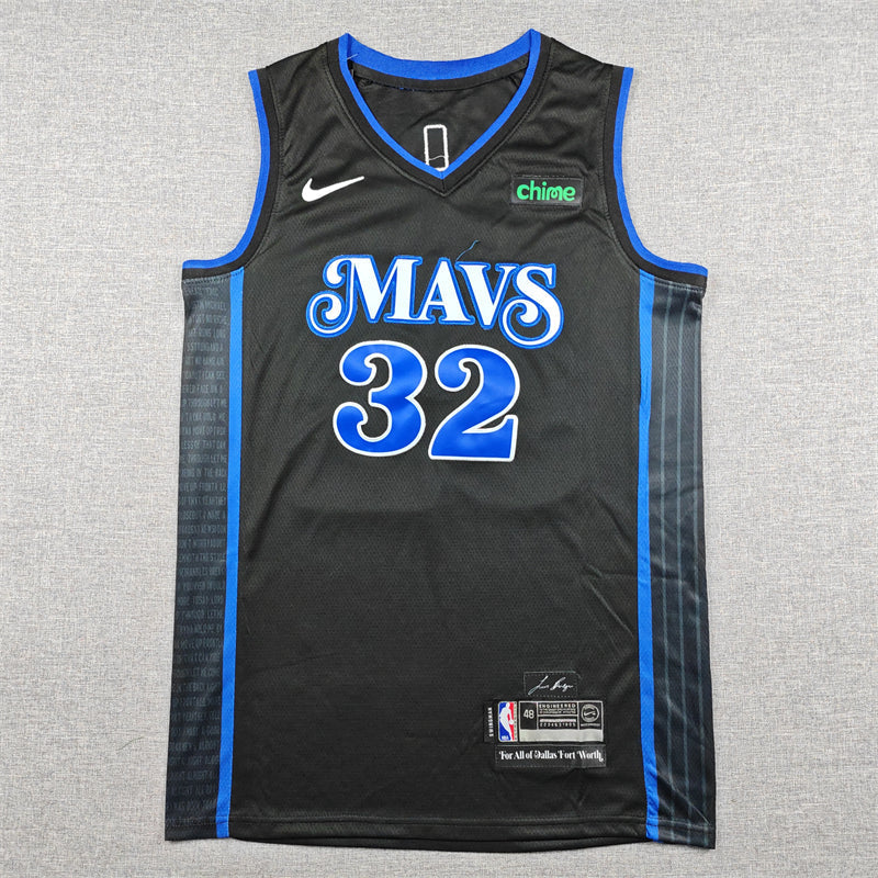 Men's Dallas Mavericks Cooper Flagg #32 Black 2023/24 Swingman Player Jersey - City Edition