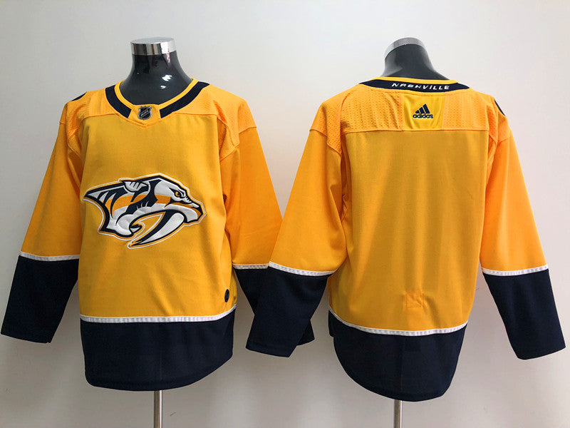 Men's Nashville Predators Gold Breakaway Home Blank jersey