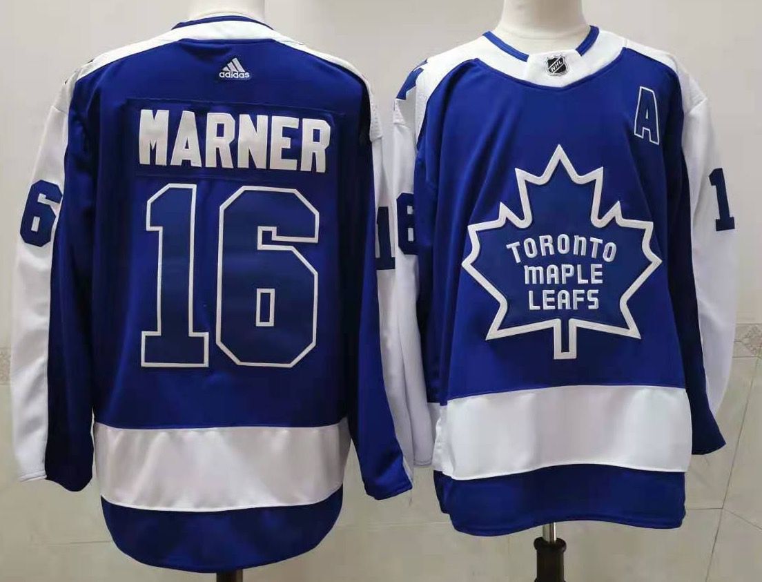 Men's Toronto Maple Leafs Mitch Marner #16 Blue Player jersey