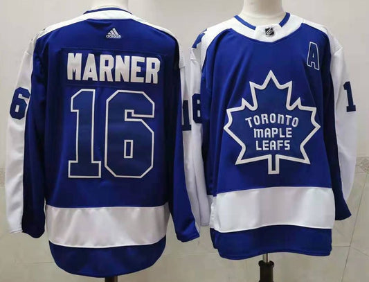 Men's Toronto Maple Leafs Mitch Marner #16 Blue Player jersey
