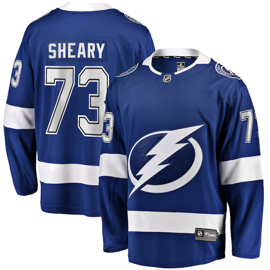 Men's Tampa Bay Lightning Conor Sheary #73 Blue Home Breakaway Player jersey