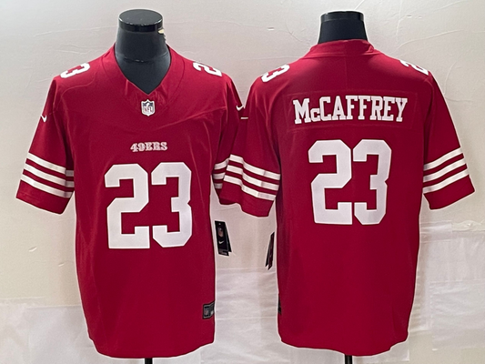 Men's San Francisco 49ers Christian McCaffrey #23 Red Game jersey