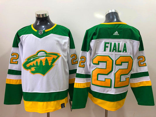 Men's Minnesota Wild Kevin Fiala #22 White Breakaway Player jersey