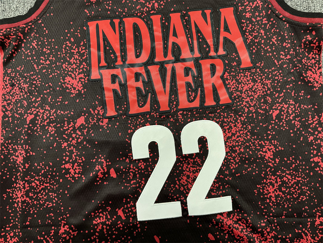 Men's Indiana Fever Caitlin Clark #22 Red/Black Basketball Jersey