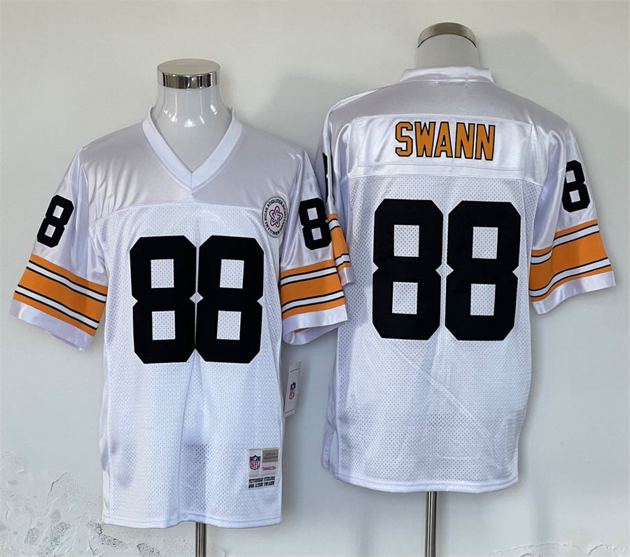 Men's Pittsburgh Steelers Lynn Swann Mitchell & Ness White Legacy Replica jersey
