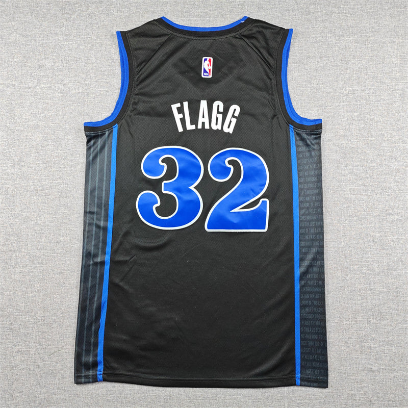 Men's Dallas Mavericks Cooper Flagg #32 Black 2023/24 Swingman Player Jersey - City Edition
