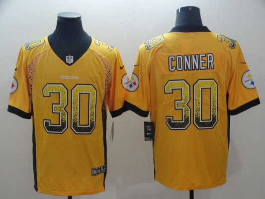 Men's Pittsburgh Steelers James Conner #30 Gold Game jersey