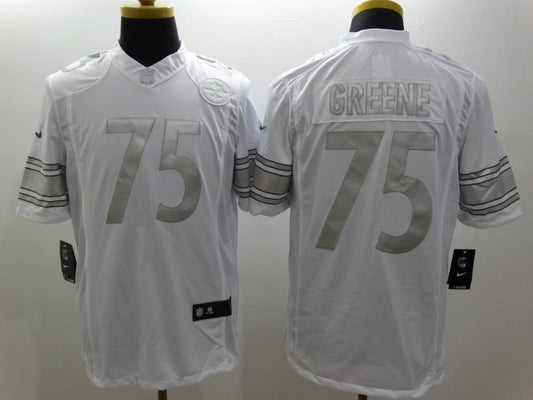 Men's Pittsburgh Steelers Joe Greene #75 White Game jersey