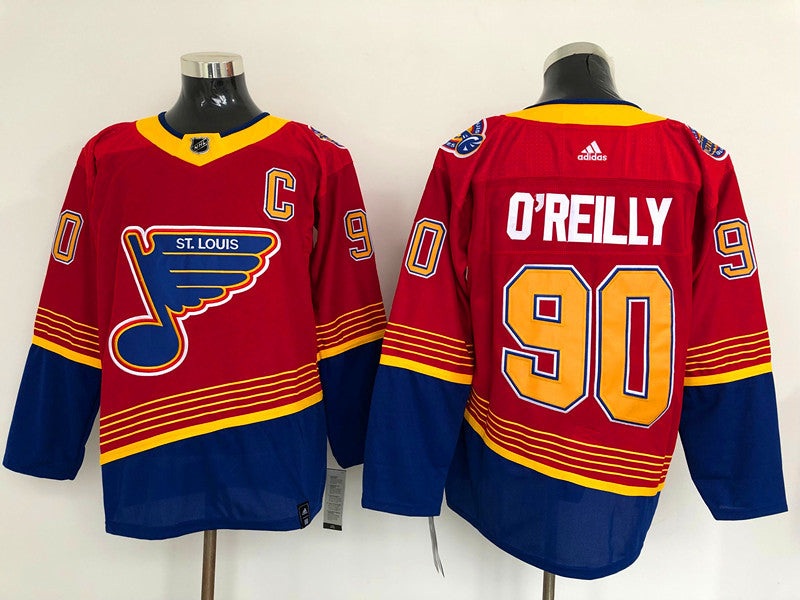 Men's St. Louis Blues Ryan O'Reilly #90 Red Breakaway Player jersey