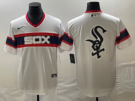 Men's Chicago White Sox White Home Cooperstown Collection Team jersey