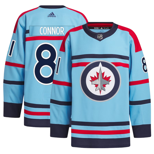 Men's Winnipeg Jets Kyle Connor #81 Blue Home Breakaway Player jersey