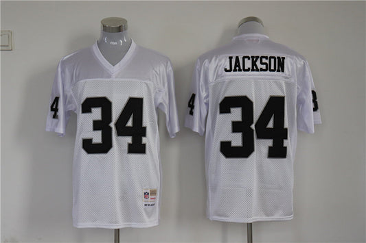 Men's Oakland Raiders Bo Jackson Mitchell & Ness White Legacy Replica jersey